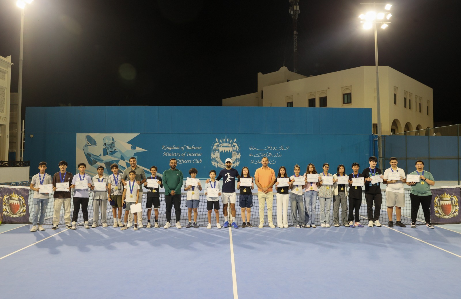 نادي الضباط يقيم برنامج ترفيهي للأطفال المشاركين في بطولة وزارة الداخلية ATP تشالنجر للتنس<